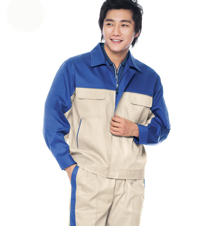 Quần áo kỹ sư vải Pangzim túi hộp phối màu xanh